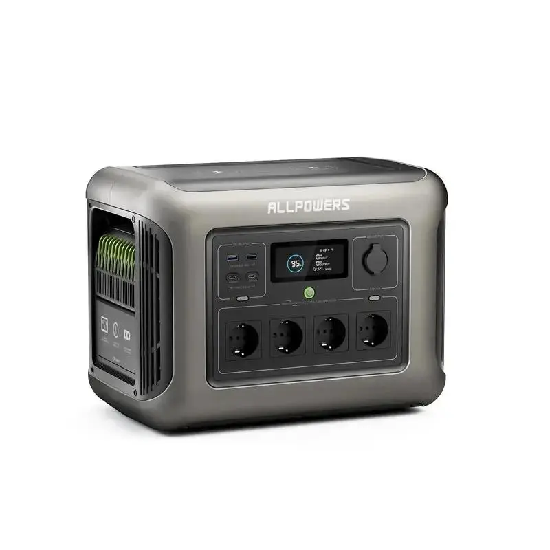 ALLPOWER Solar Generator Kit 1800W (R1500 + SOLAX SE100 100W Solar Panel) - Image 4