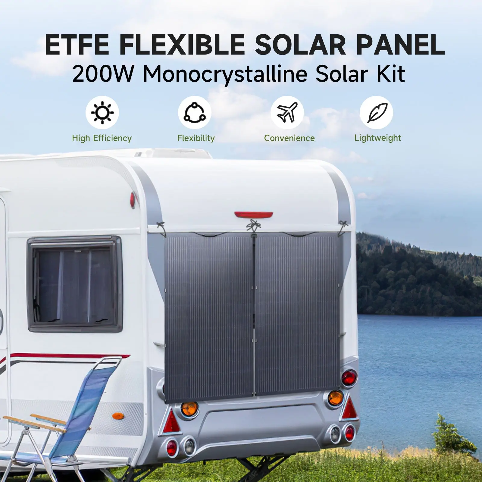 ALLPOWERS SF200 Flexible Solar Panel 200W - Image 3
